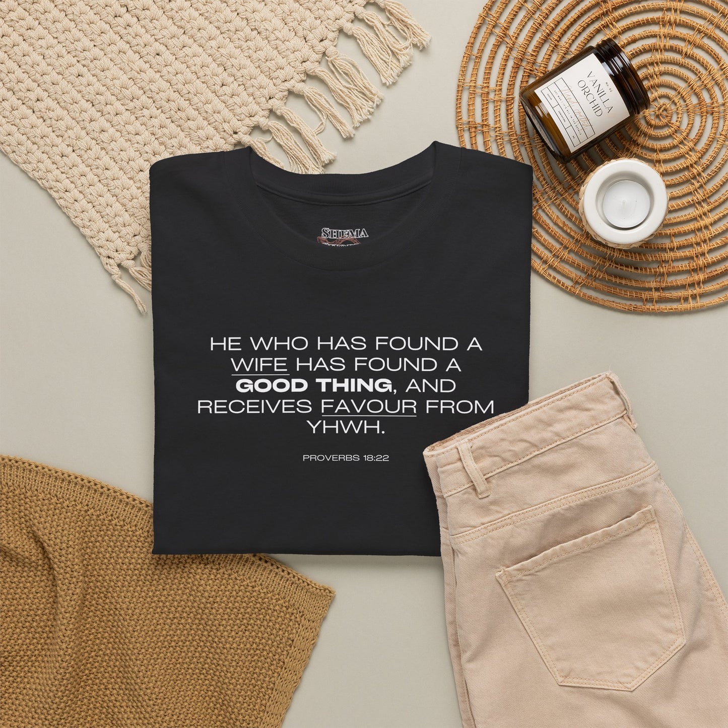 Proverbs 18:22 Men's Tee - Engagements, Weddings, Anniversaries- For The Coordinated Couple 100% Cotton