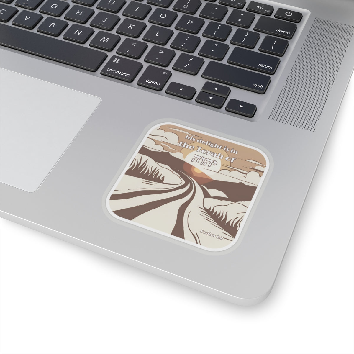 His Delight is in the Torah Psalm 1:2 Sticker