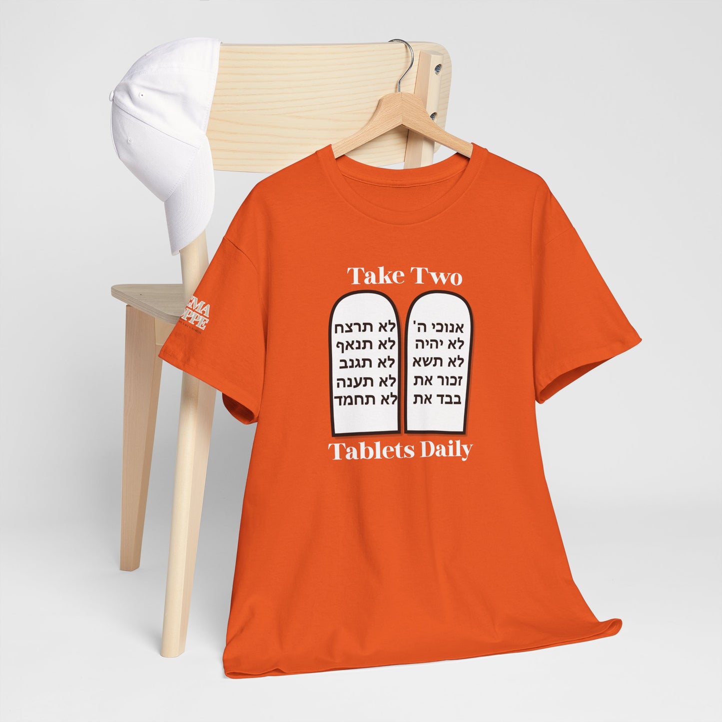 Unisex Tee Take Two Tablets Daily Commandments Shirt