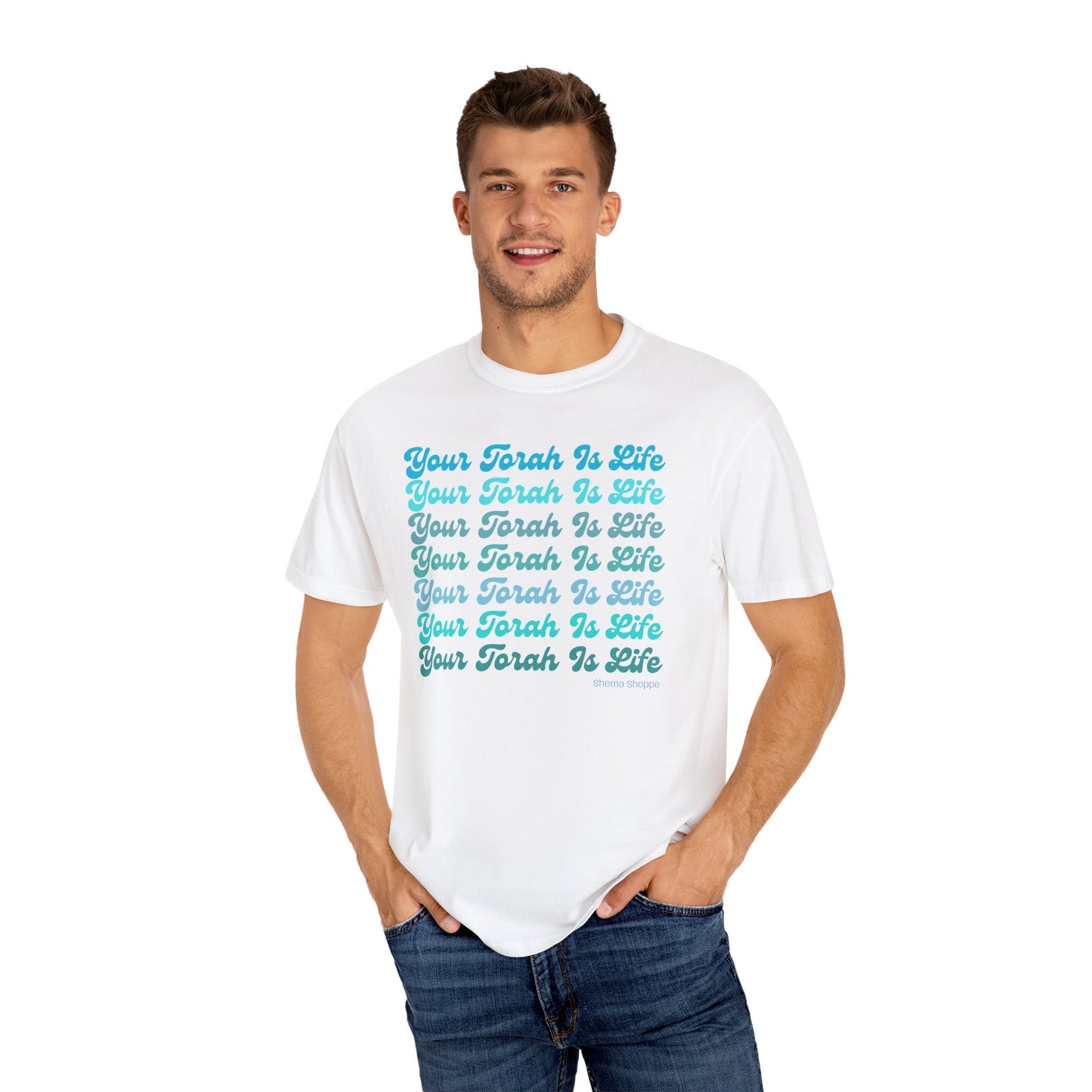 Your Torah Is Life Inspirational T-Shirt - Spiritual Gift, Faith-Based Apparel, Casual Wear, Bible Quote Shirt, Feast and Fellowship Tee