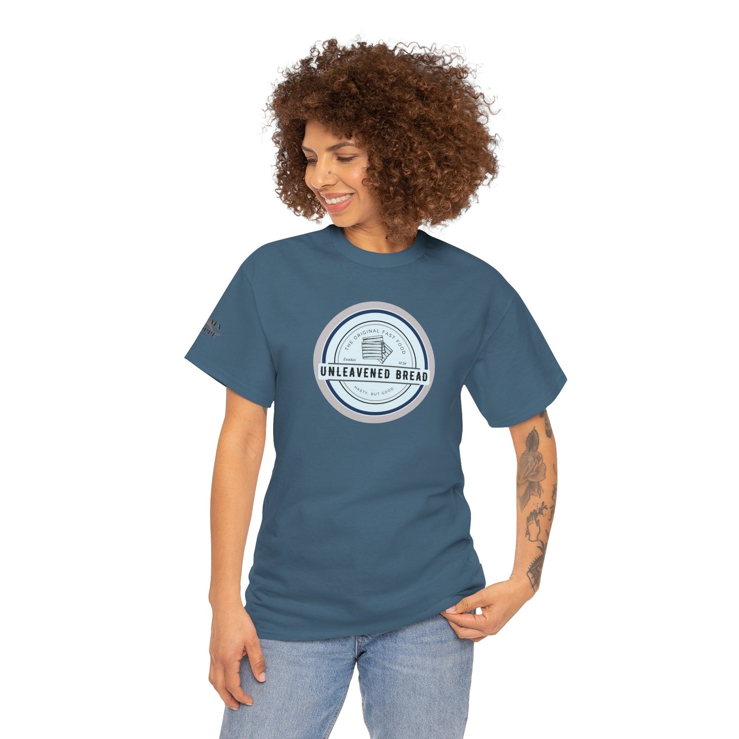 Unleavened Bread Matzo T-Shirt — "Hasty but Good" Passover Biblical Humor Tee