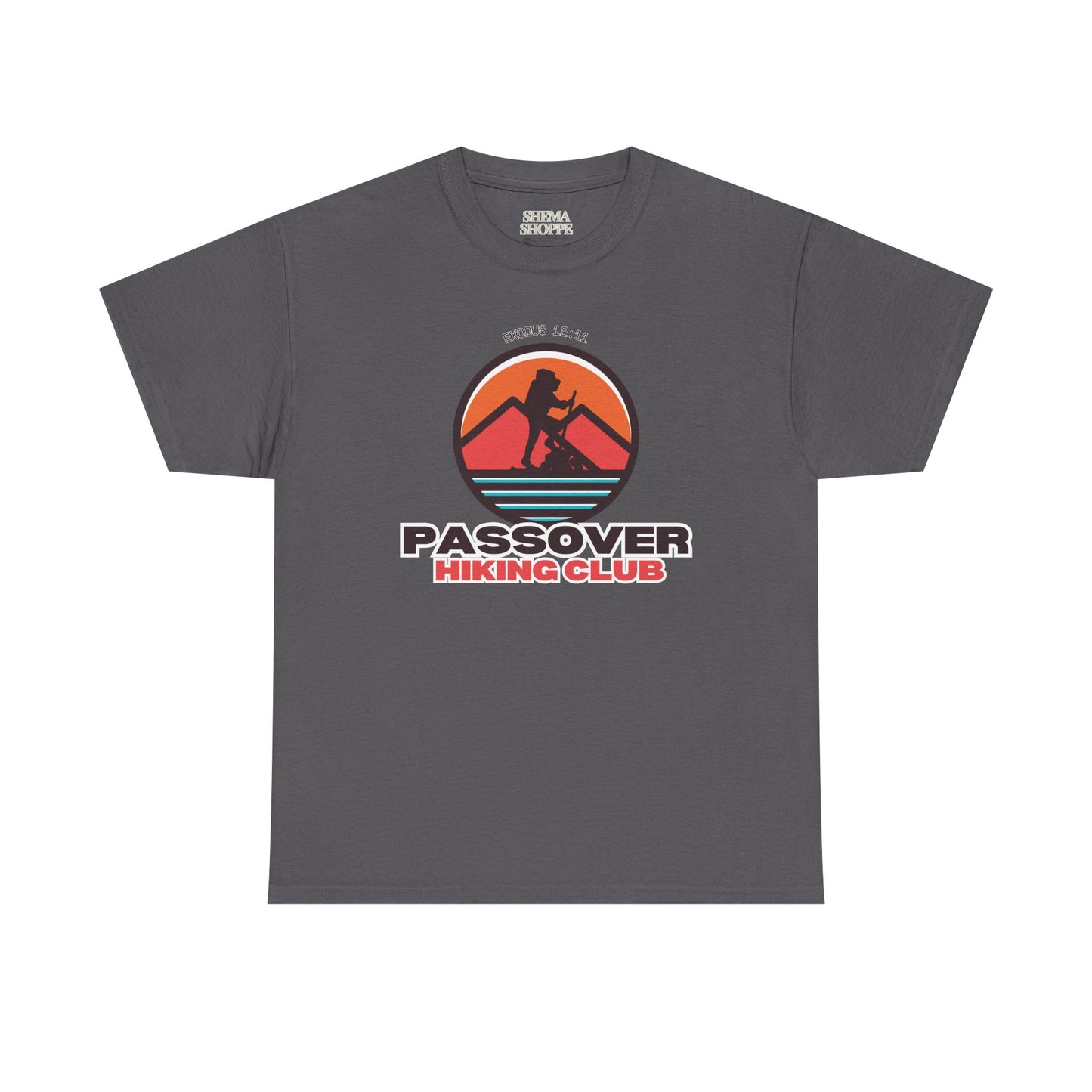 Passover Hiking Club Unisex Tee - Exodus 12:11 T-Shirt Cotton