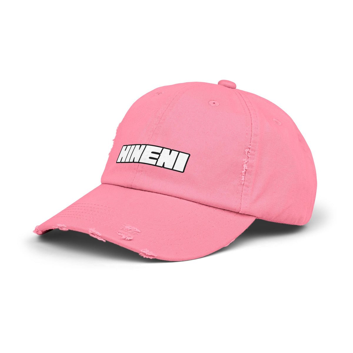 Hineni (Hebrew for "here I am")  Distressed Cap with 'Hineni' | Casual Streetwear Hat, Daily Accessory, Gift for Him/Her, Trendy Cap