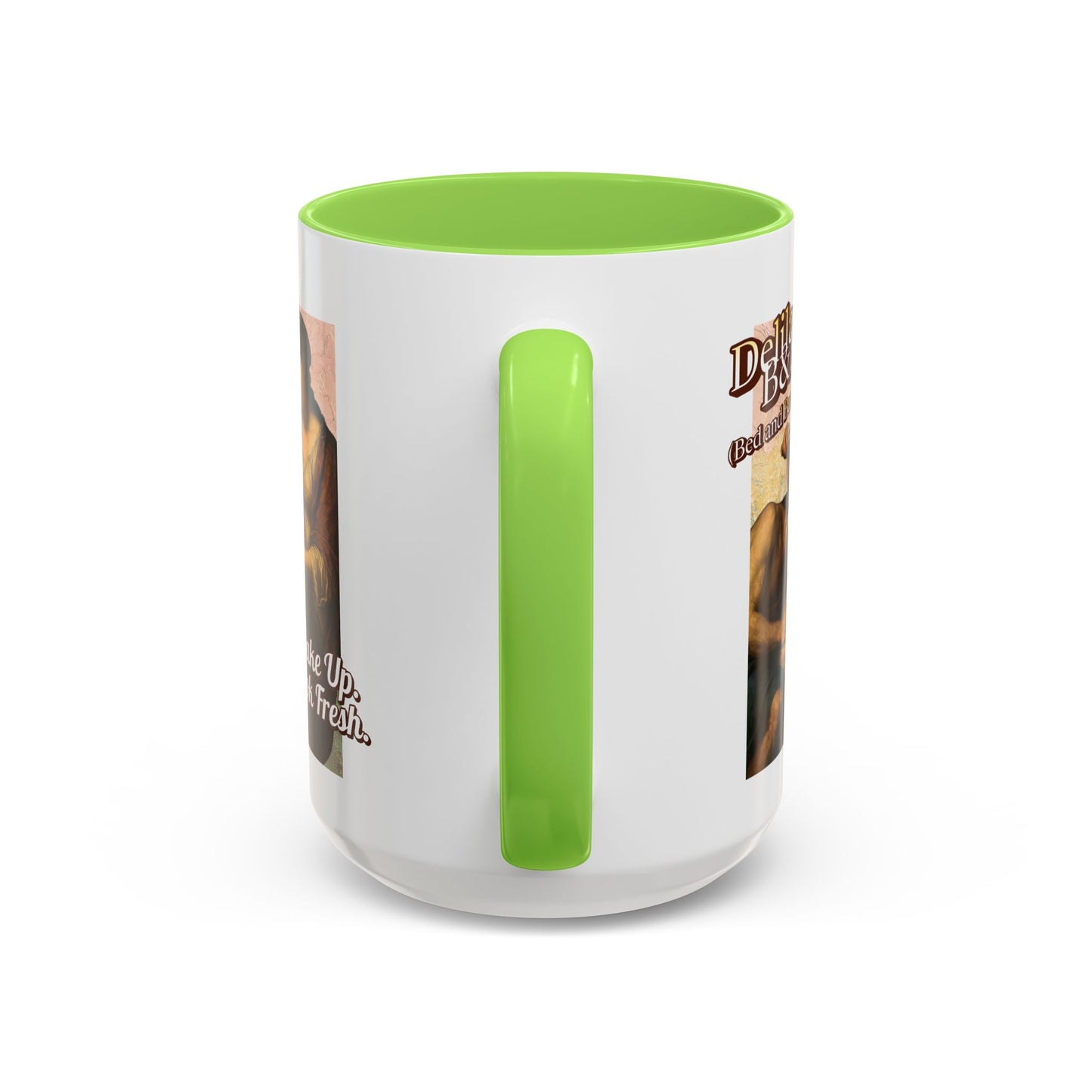 Funny Vintage Sampson Delilah's B&B Coffee Mug Bible Humor