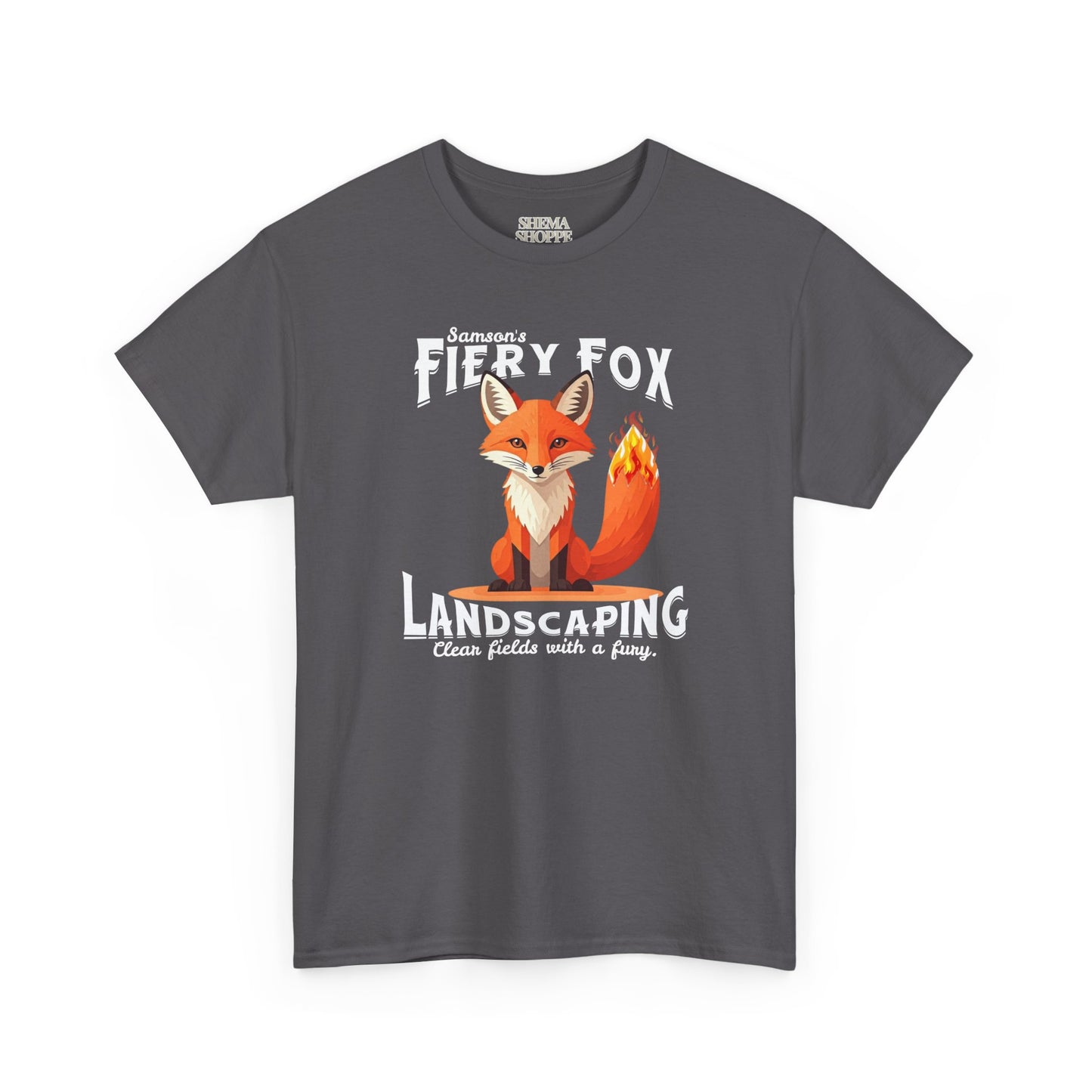 Fiery Fox Landscaping Unisex Heavy Cotton Tee - dark shades