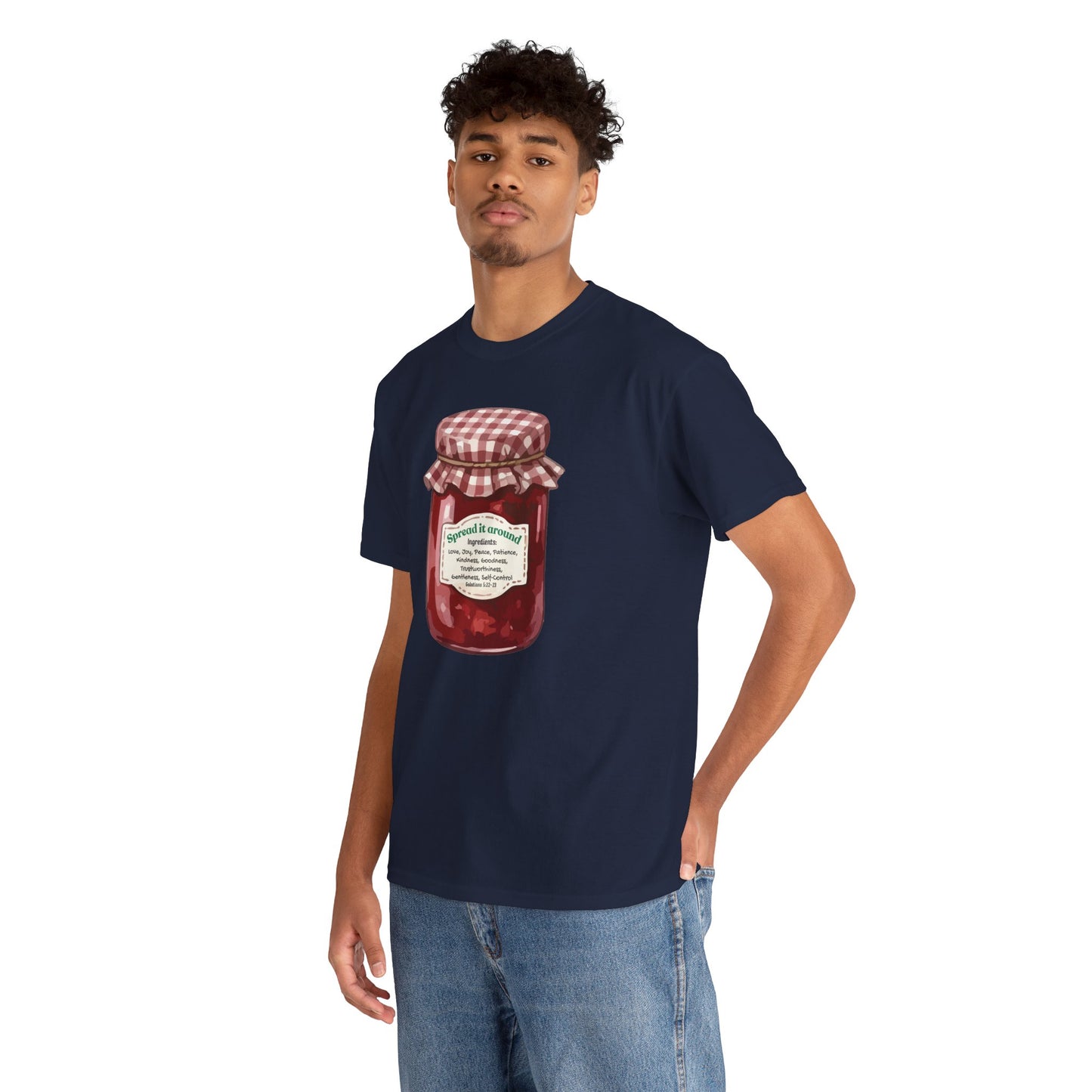 Fruit Of The Spirit Graphic Tee — Vintage Preserves "Spread it Around" T‑Shirt Galations