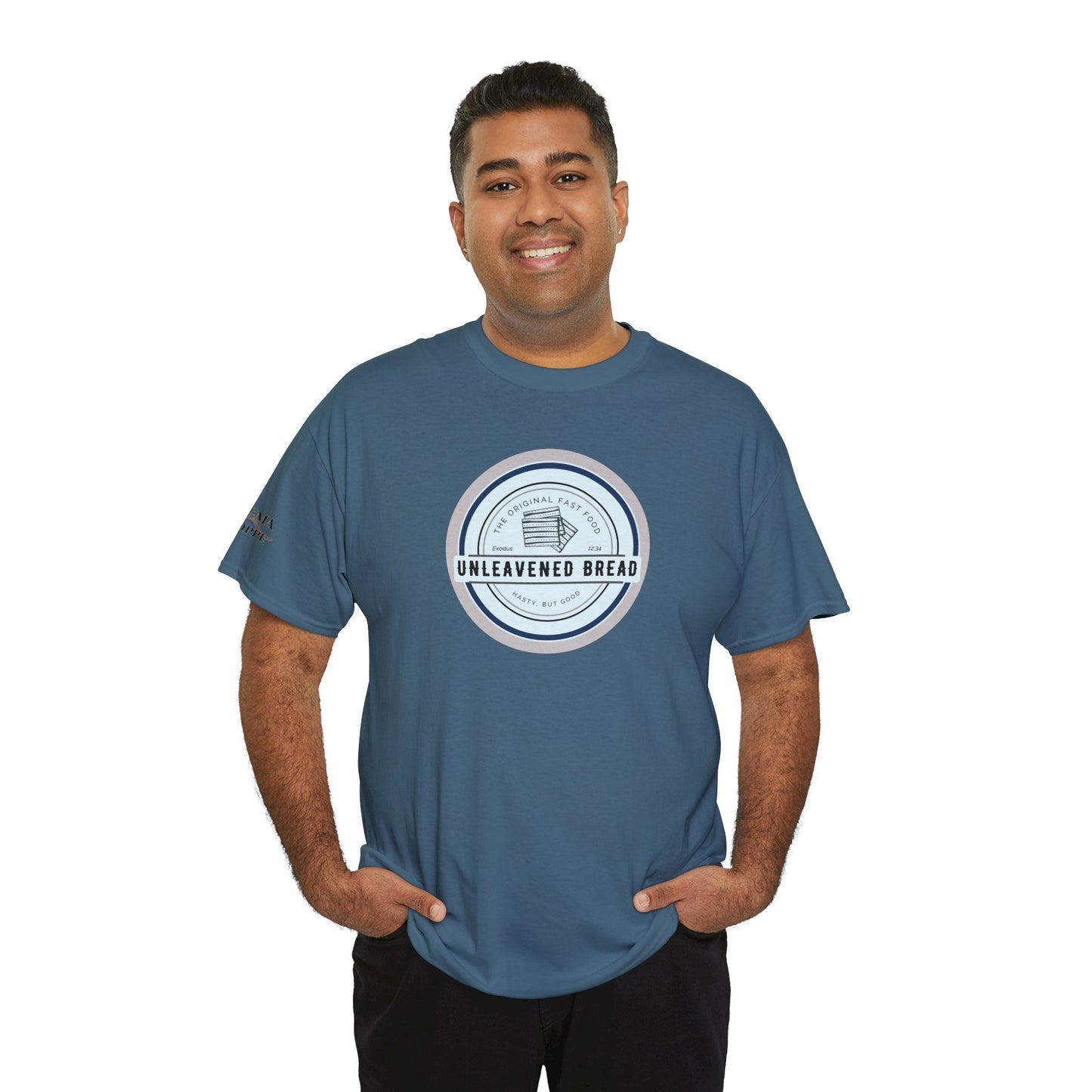 Unleavened Bread Matzo T-Shirt — "Hasty but Good" Passover Biblical Humor Tee