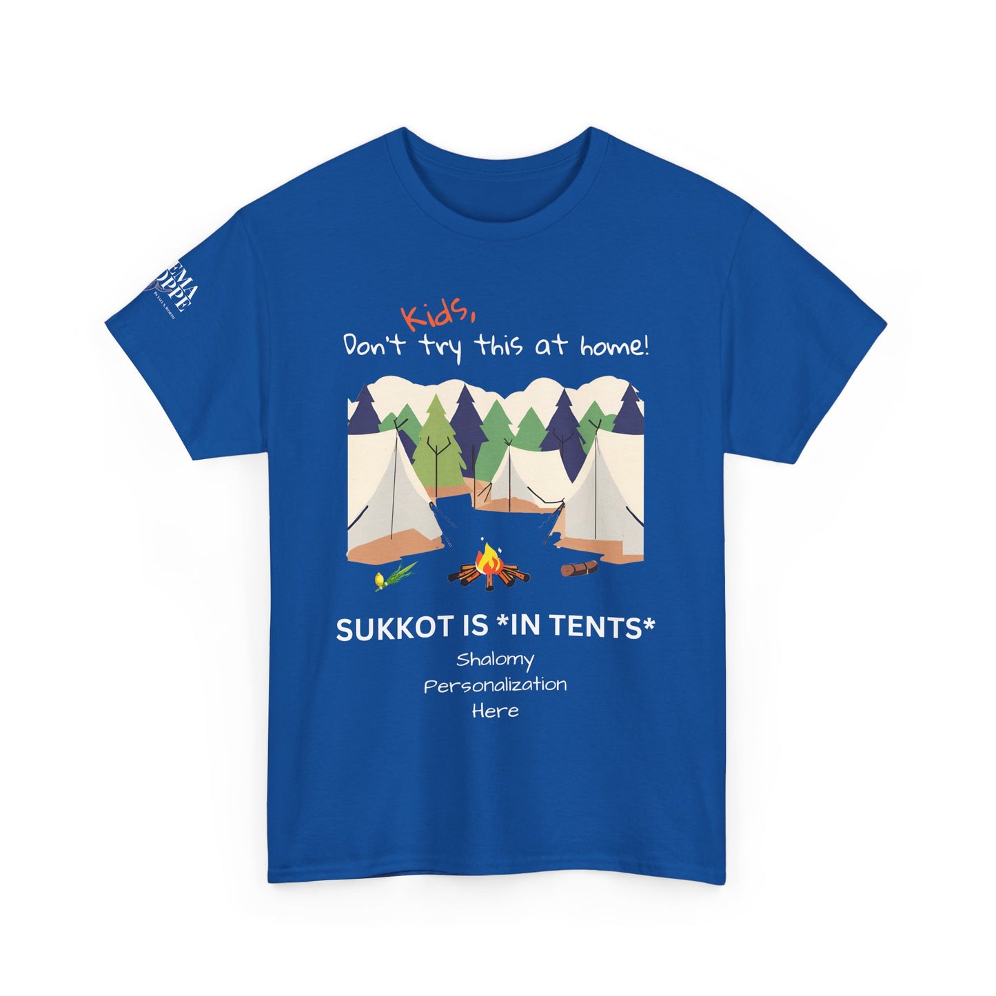 Personalized Kids, Don't Try This At Home Sukkot Shirt, dark colors