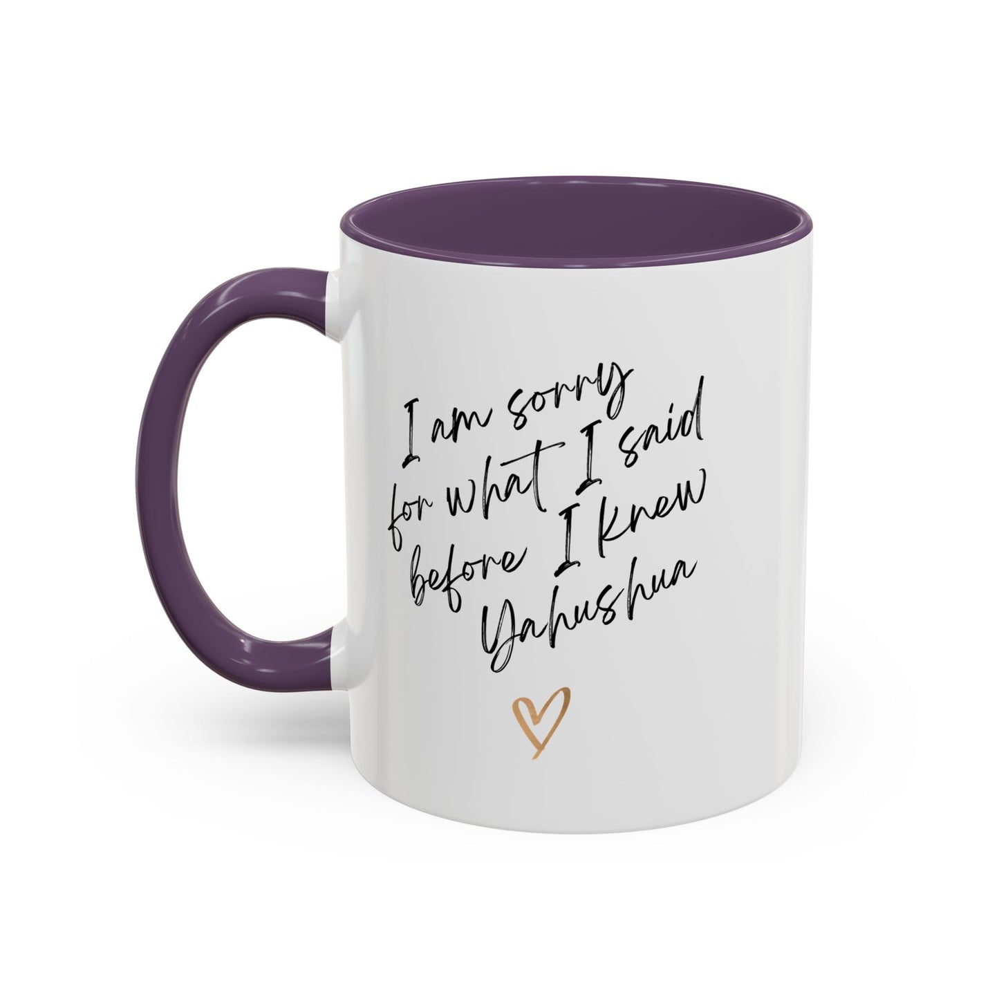 I'm Sorry (Yahushua) Accent Coffee Mug (11, 15oz)