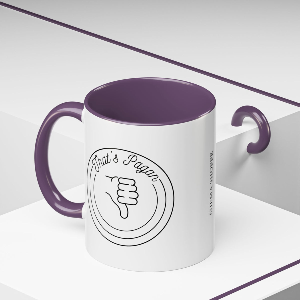 That's Pagan Thumbs Down Accent Coffee Mug