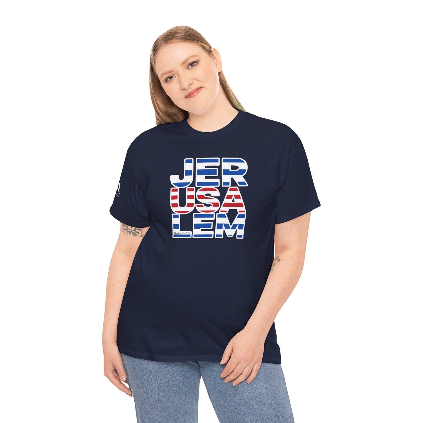 JerUSAlem Psalms 122:6-9 Unisex Tee Patriotic T-Shirt Solidarity