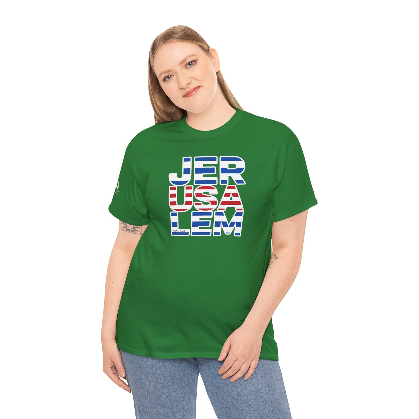 JerUSAlem Psalms 122:6-9 Unisex Tee Patriotic T-Shirt Solidarity