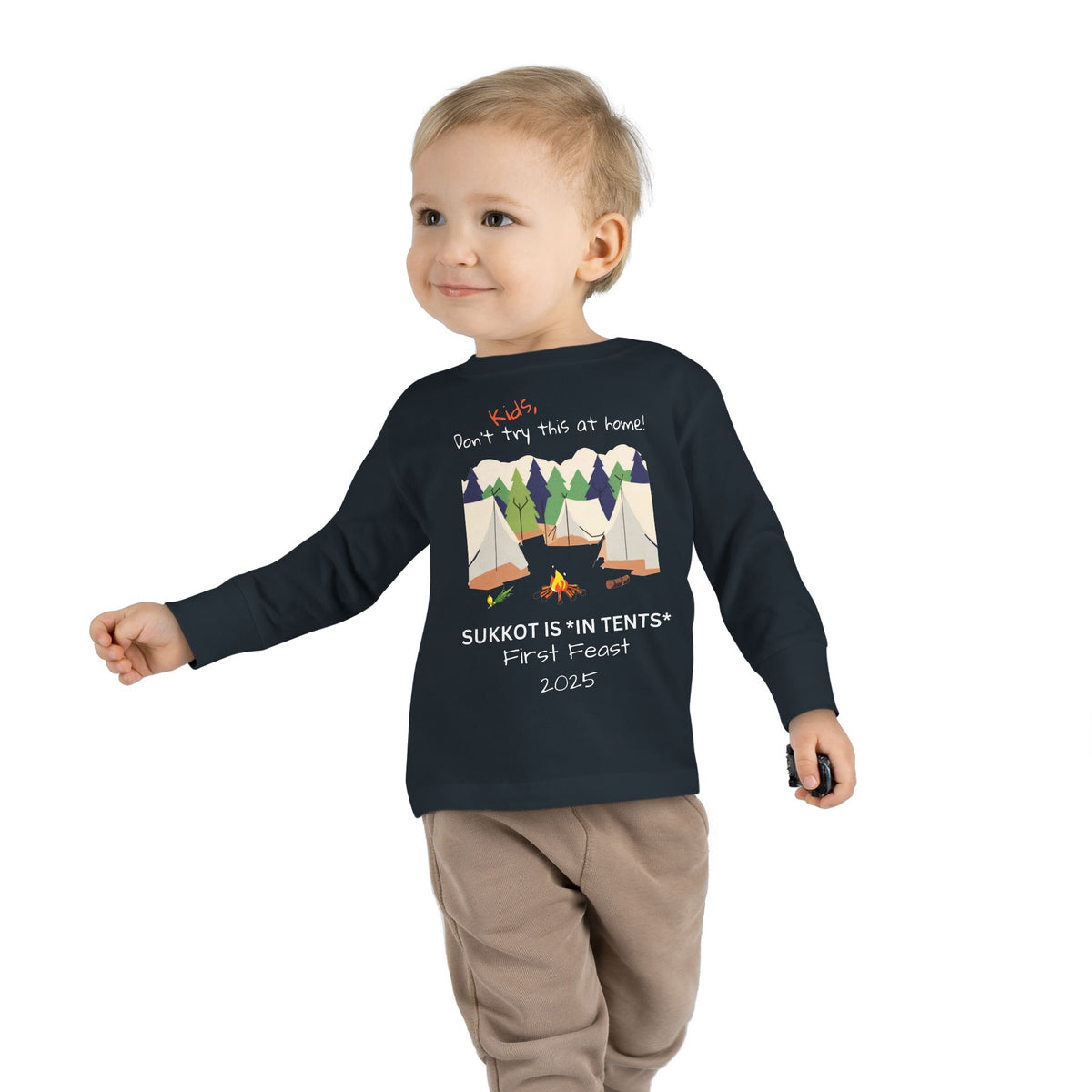 Personalized Sukkot- Toddler Long Sleeve Tee