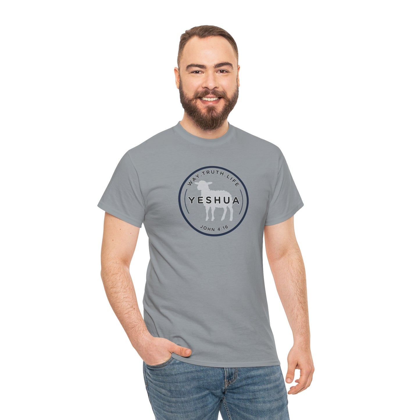 Yeshua 'Way, Truth, Life' Heavy Cotton Graphic Tee