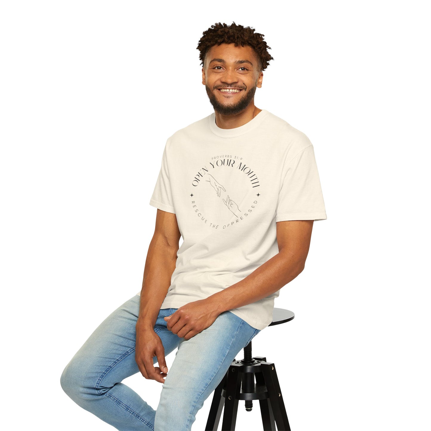 Proverbs 31:9 Unisex T-shirt - Speak Up Against Human Trafficking - 100% Cotton