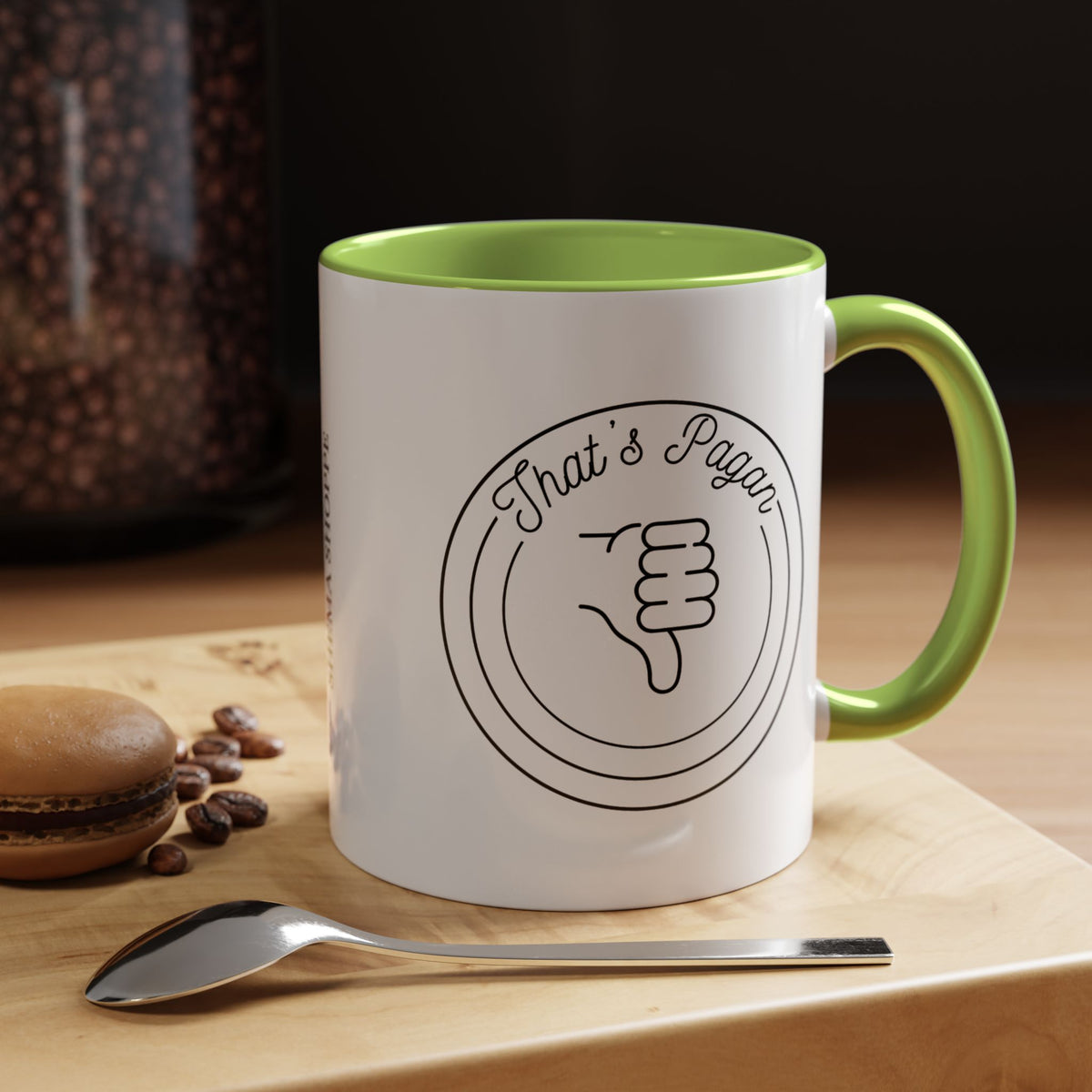 That's Pagan Thumbs Down Accent Coffee Mug