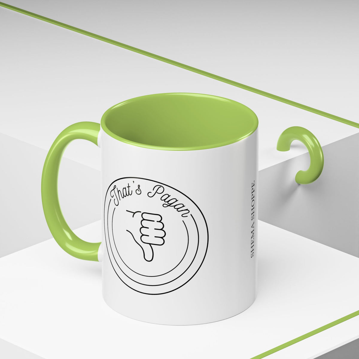 That's Pagan Thumbs Down Accent Coffee Mug