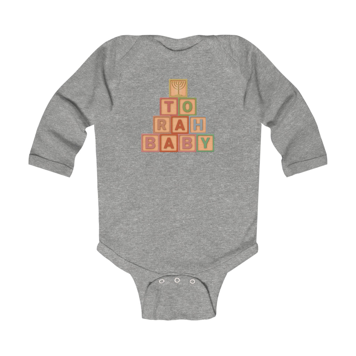 Torah Baby Blocks- Infant Long Sleeve Bodysuit