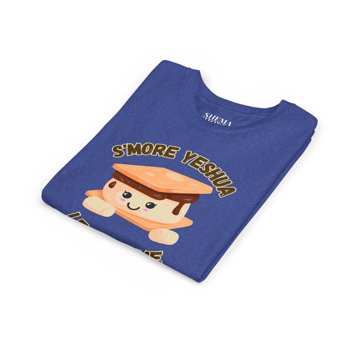 Youth T-Shirt - More Yeshua, Less of Me Shirt Cute S'mores for Sukkot