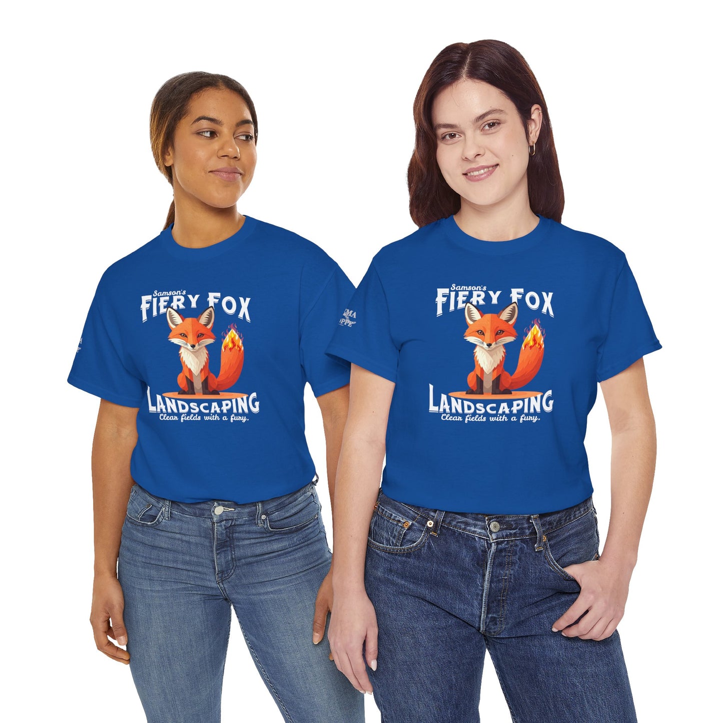 Fiery Fox Landscaping Unisex Heavy Cotton Tee - dark shades