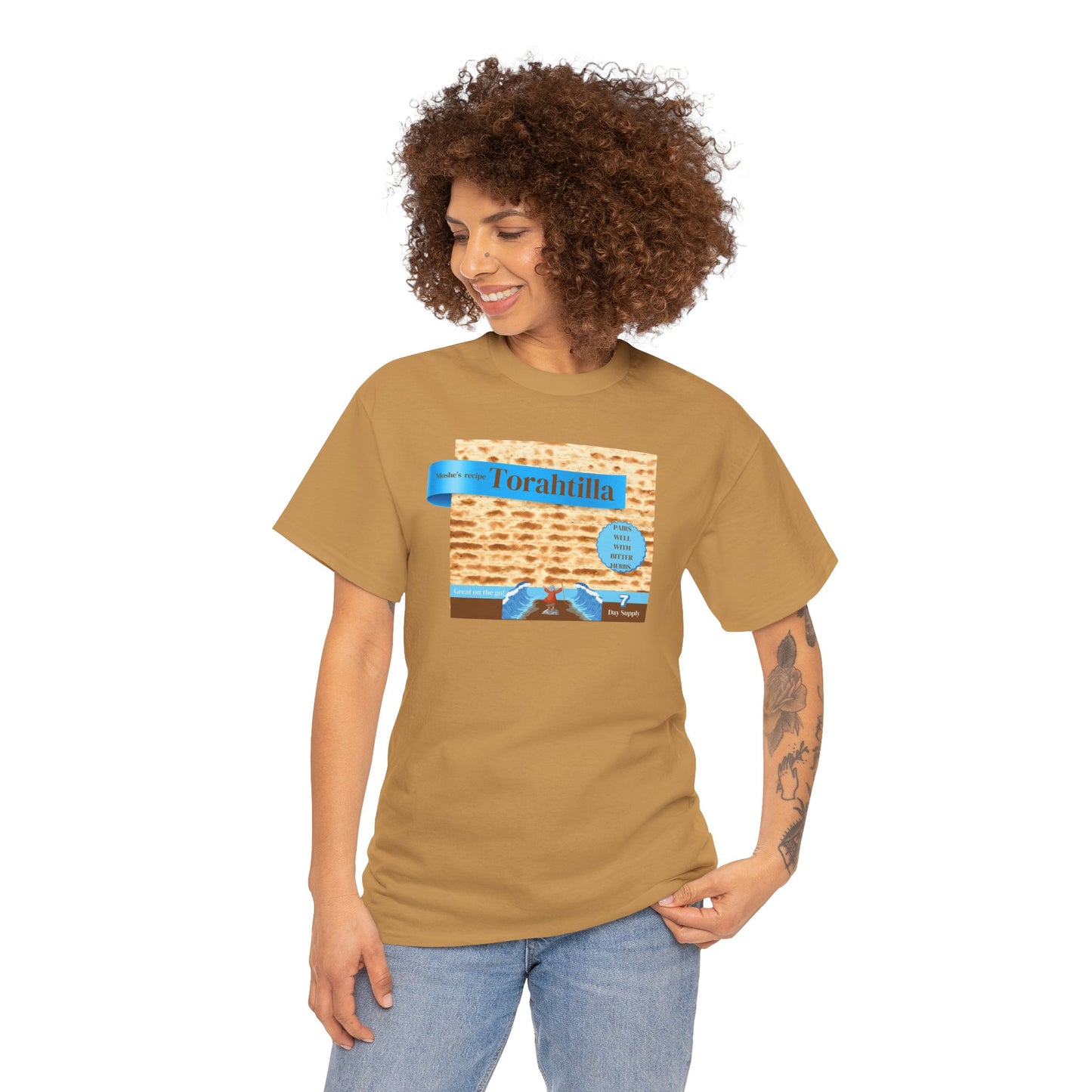 Passover Matzo Unisex Tee - Moshe's Recipe Torahtillas Cotton Funny Shirt