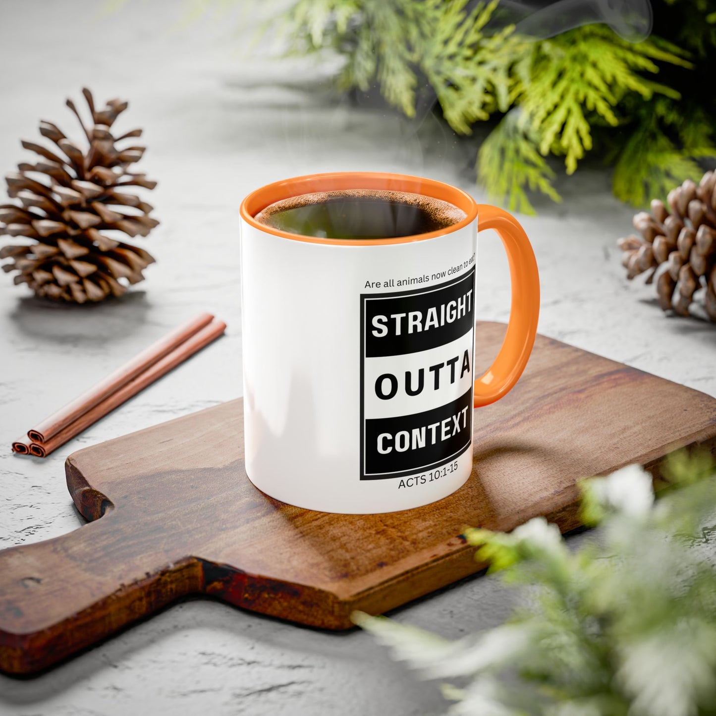 Straight Outta Context Mug, 11oz or 15oz Color Pop