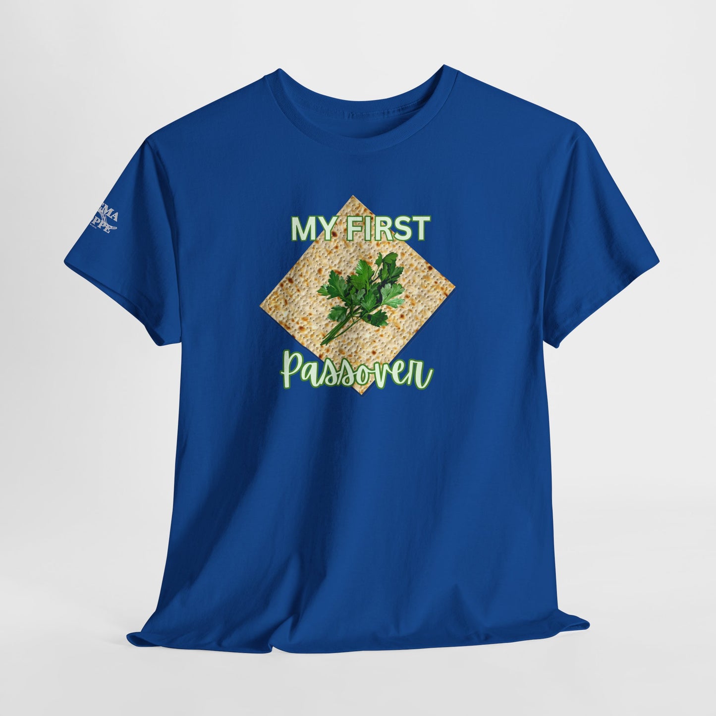 Adults My First Passover T‑Shirt — Seder Matzo & Parsley Pesach Tee