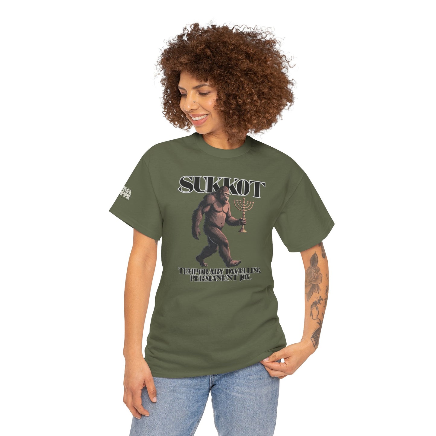 Sukkot Bigfoot Menorah Joy Legendary Shirt