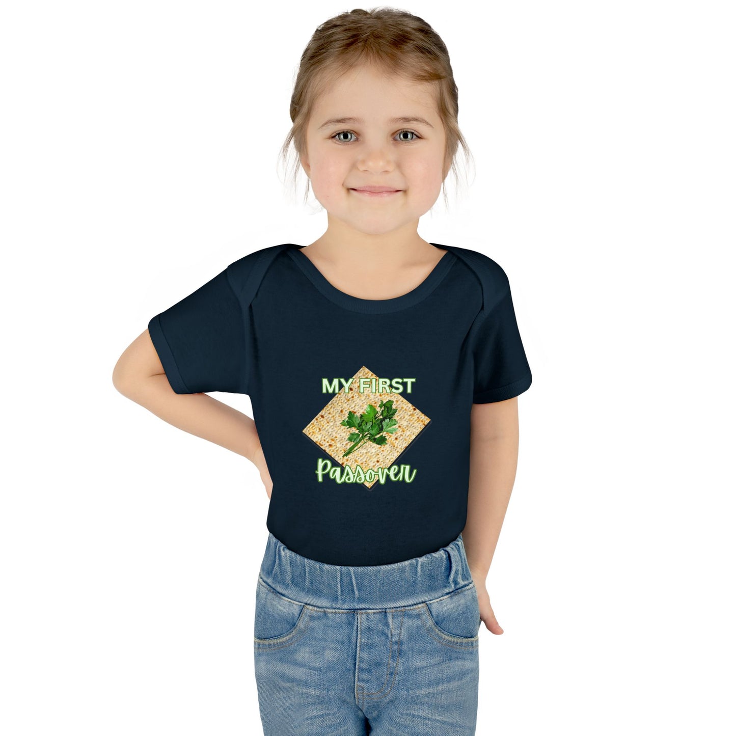 Baby Bodysuit - "My First Passover" Infant Onesie (Cute Unleavened Bread Lover Gift)