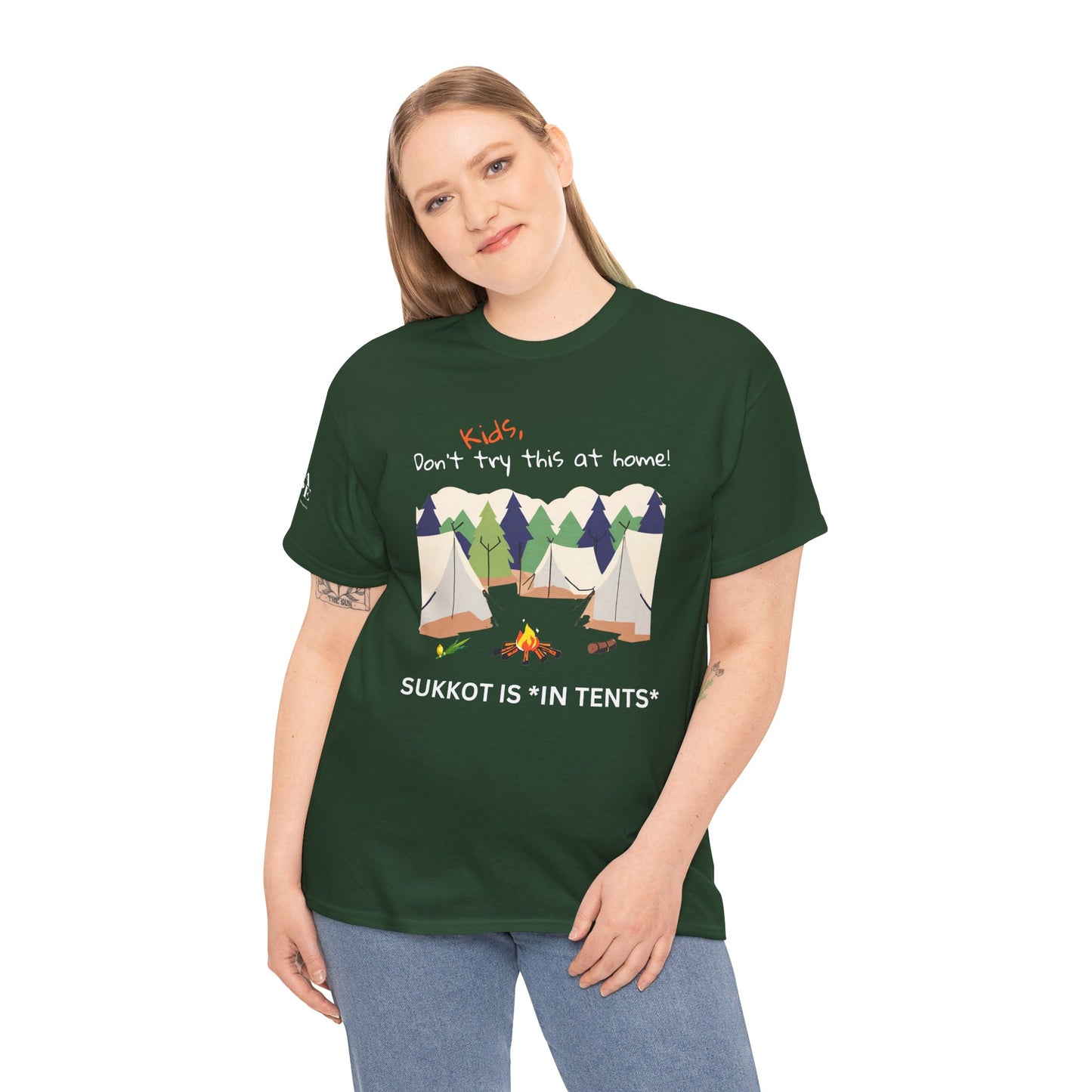 Kids, Don't Try This At Home Sukkot Shirt, dark colors