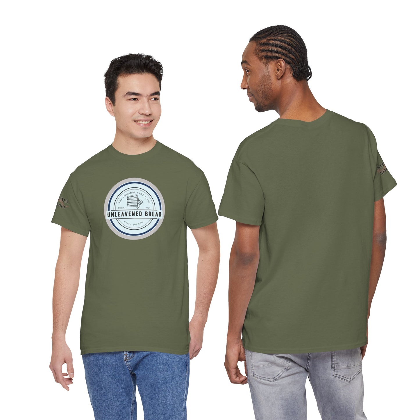 Unleavened Bread Matzo T-Shirt — "Hasty but Good" Passover Biblical Humor Tee