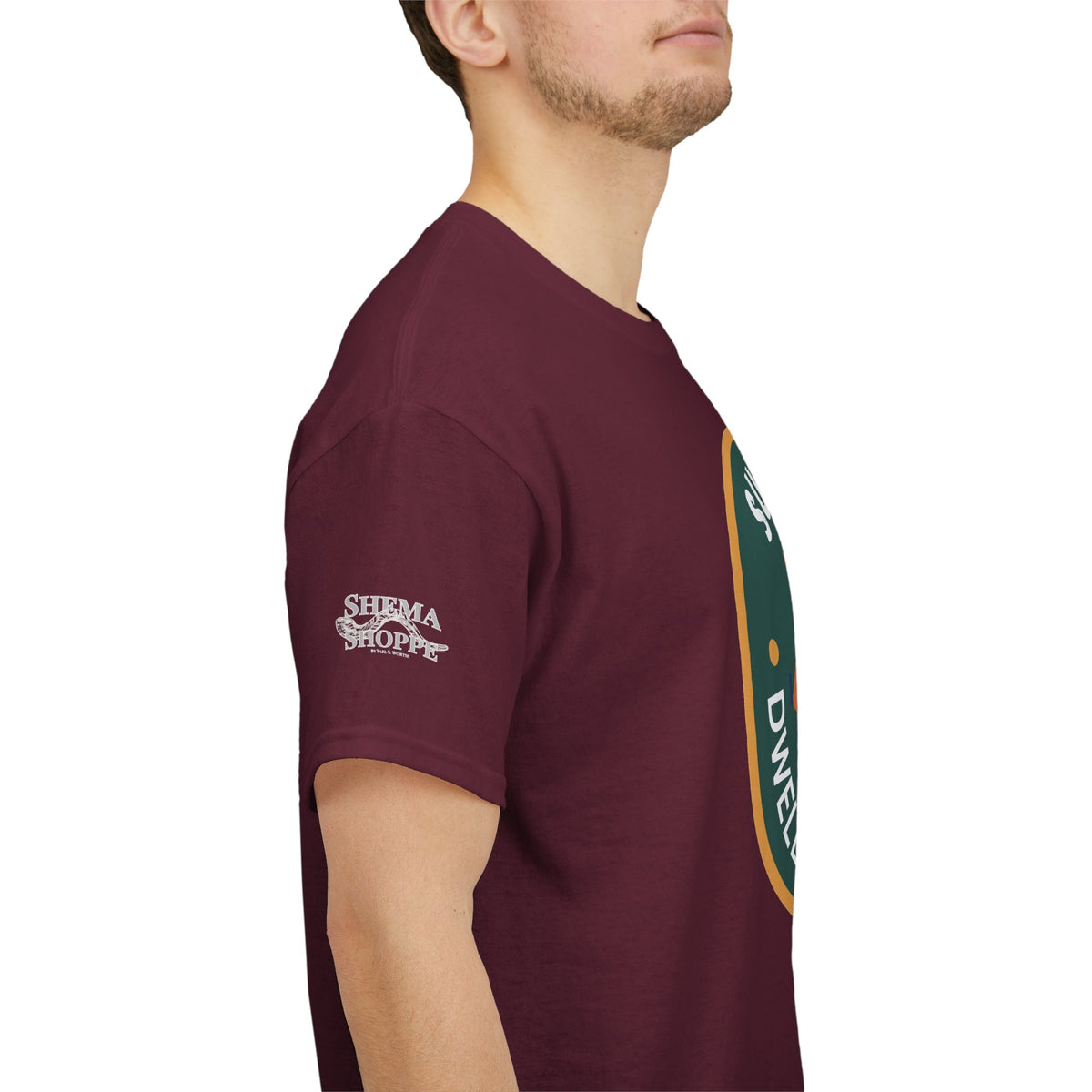 Sukkot Camping Tee — “Dwell With Yeshua” Biblical Feast T‑Shirt