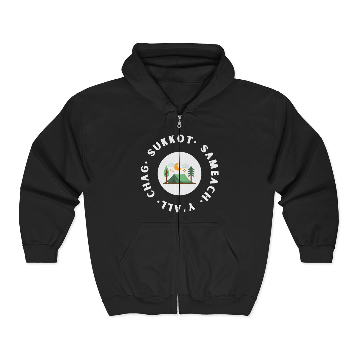 Chag Sukkot Unisex Heavy Blend™ Full Zip Hooded Sweatshirt