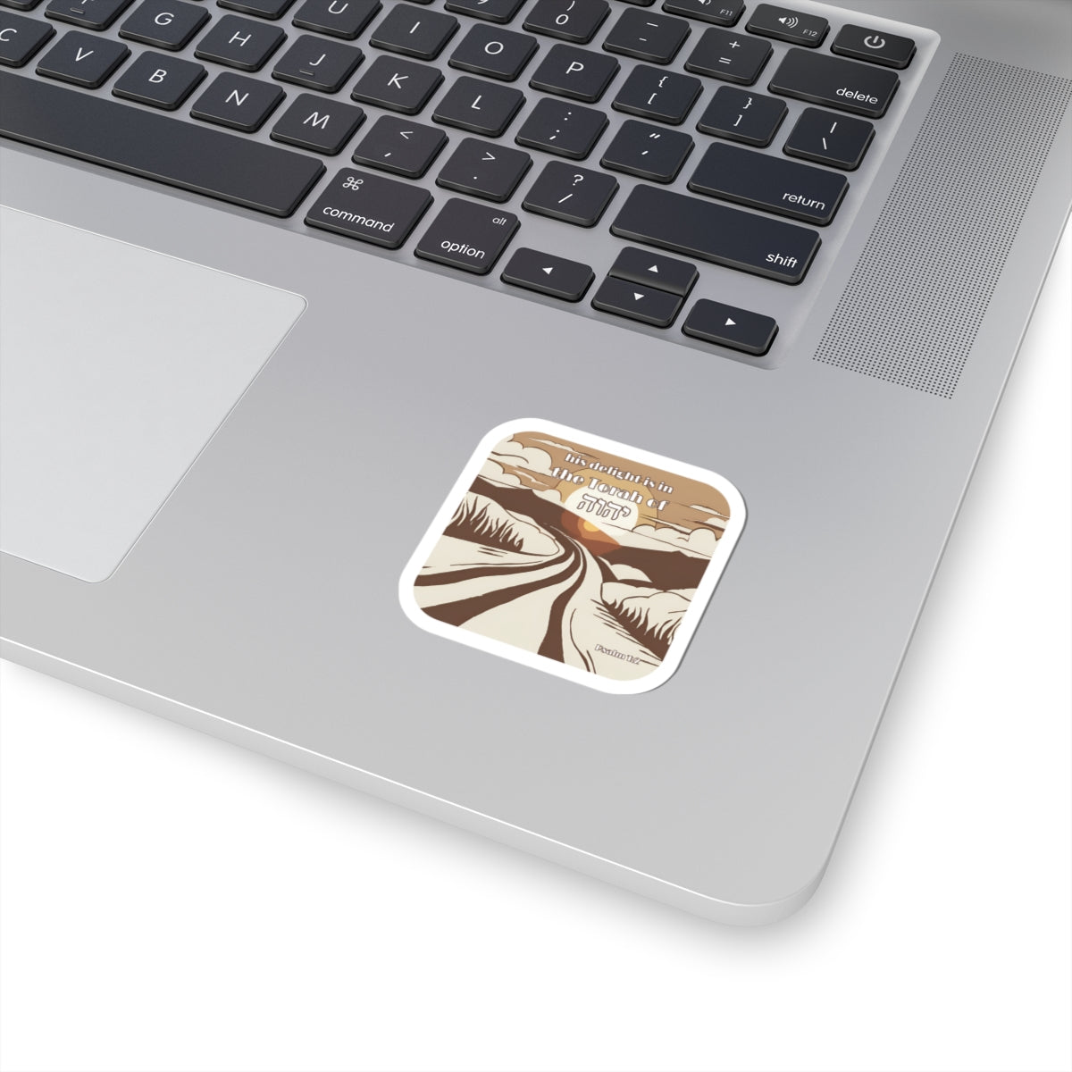 His Delight is in the Torah Psalm 1:2 Sticker