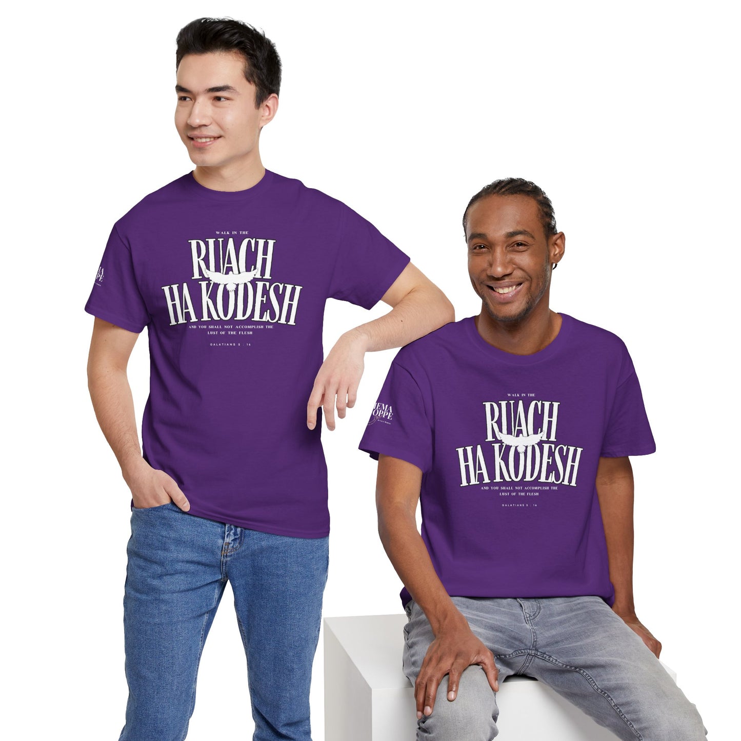 Ruach Ha Kodesh Unisex Cotton Tee - Galatians 5:16 Dove Shirt