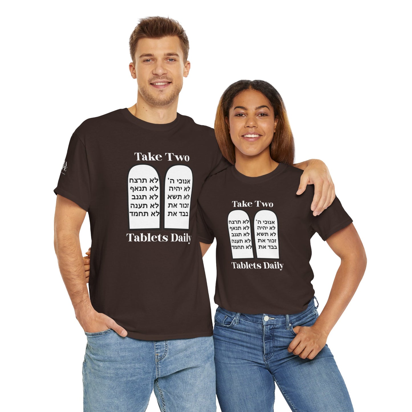 Unisex Tee Take Two Tablets Daily Commandments Shirt