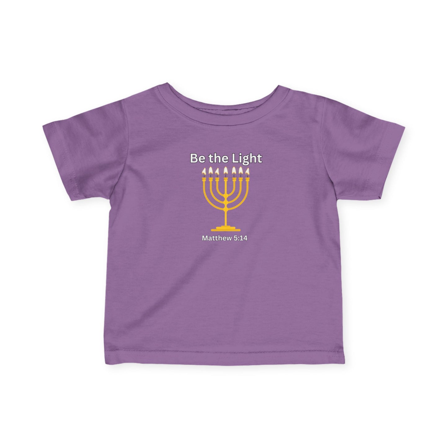 Be The Light Menorah Infant Fine Jersey Tee