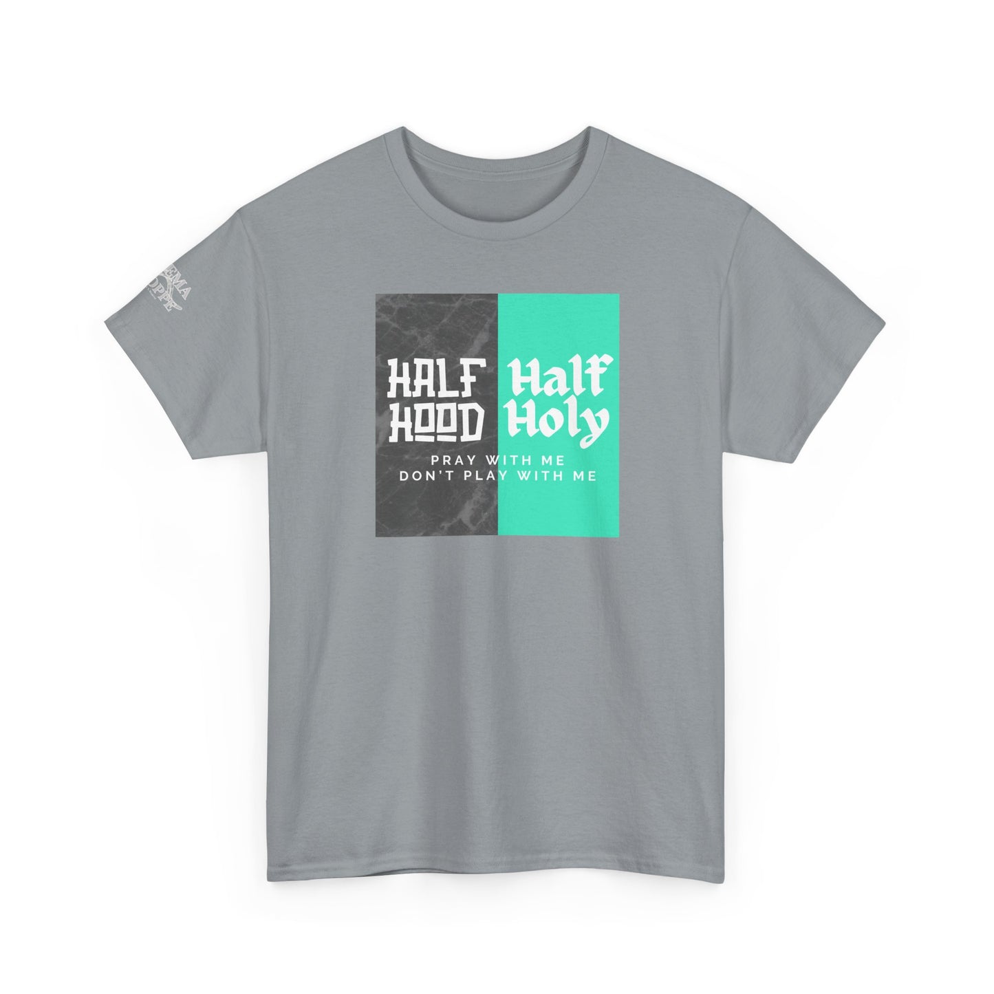 Half Hood/Half Holy Unisex Heavy Cotton Tee