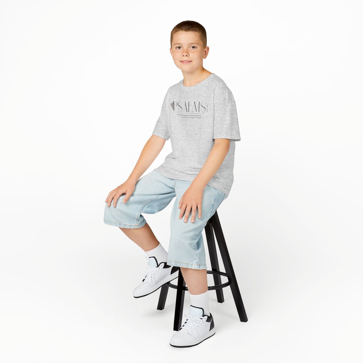 Psalm 91 Kids Tee — Cute Faith-Based Children's T-Shirt