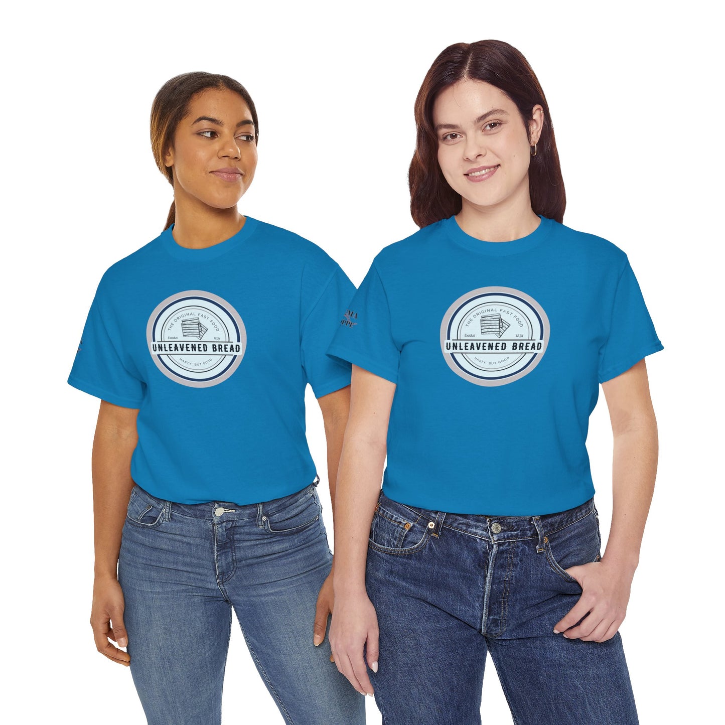 Unleavened Bread Matzo T-Shirt — "Hasty but Good" Passover Biblical Humor Tee