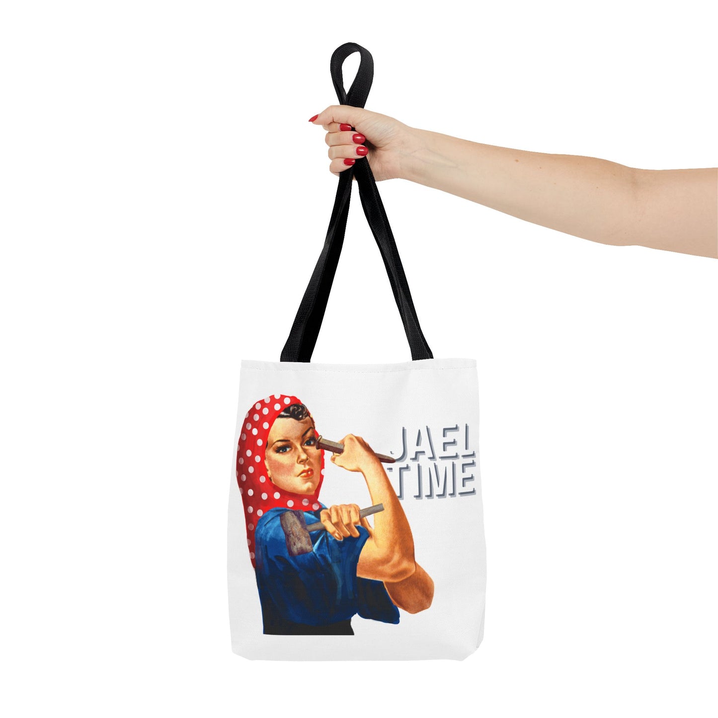 Tote Bag - Jael Time Empowering Design Tent Peg and Hammer Bag