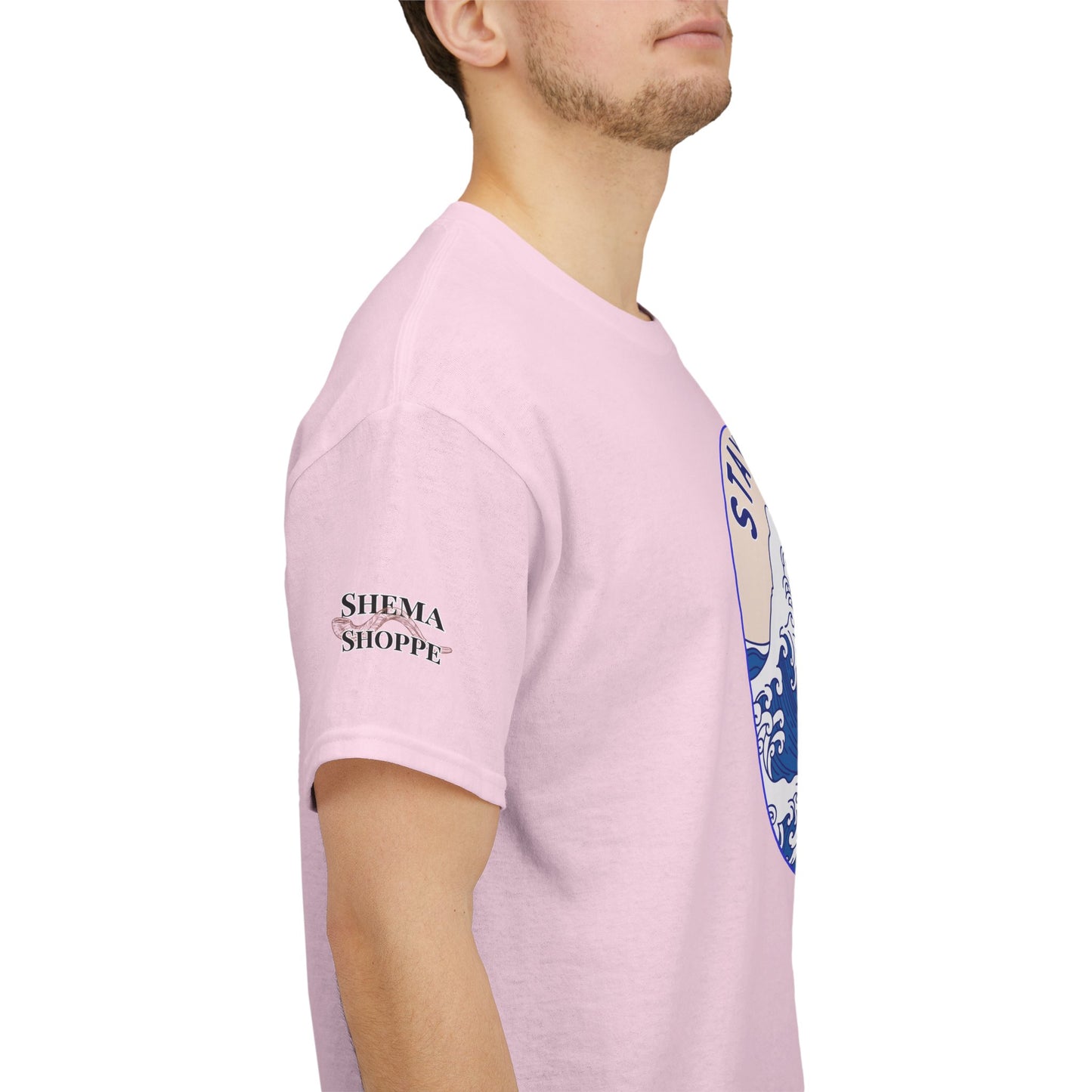 Stay Salty Surf T-Shirt — Coastal Wave Graphic with Matthew 5:13 (Hokusai-Inspired)