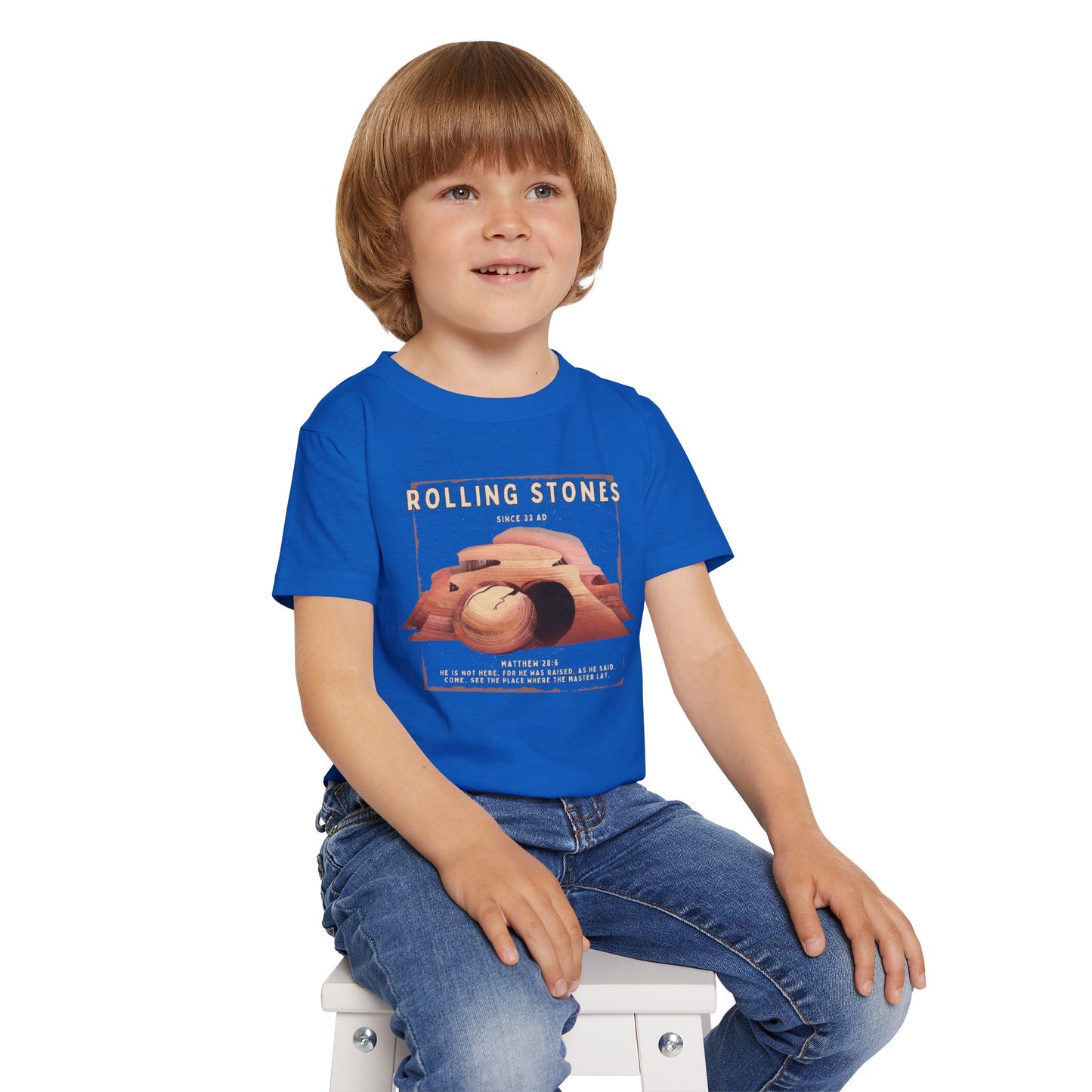 Toddler T-Shirt — Rolling Stones Since 33 AD Desert Biblical Graphic Tee