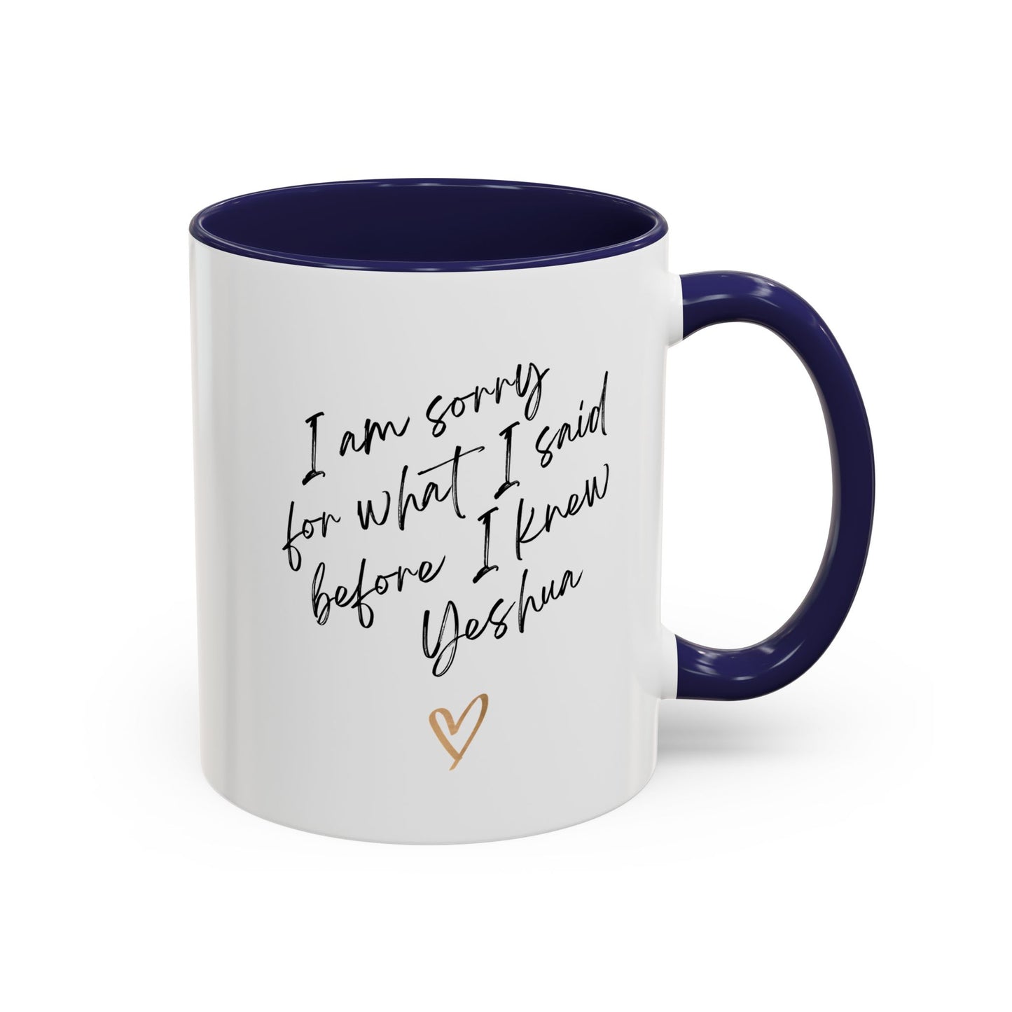 I'm Sorry (Yeshua) Accent Coffee Mug (11, 15oz)