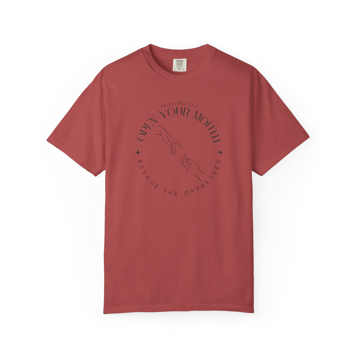 Proverbs 31:9 Unisex T-shirt - Speak Up Against Human Trafficking - 100% Cotton