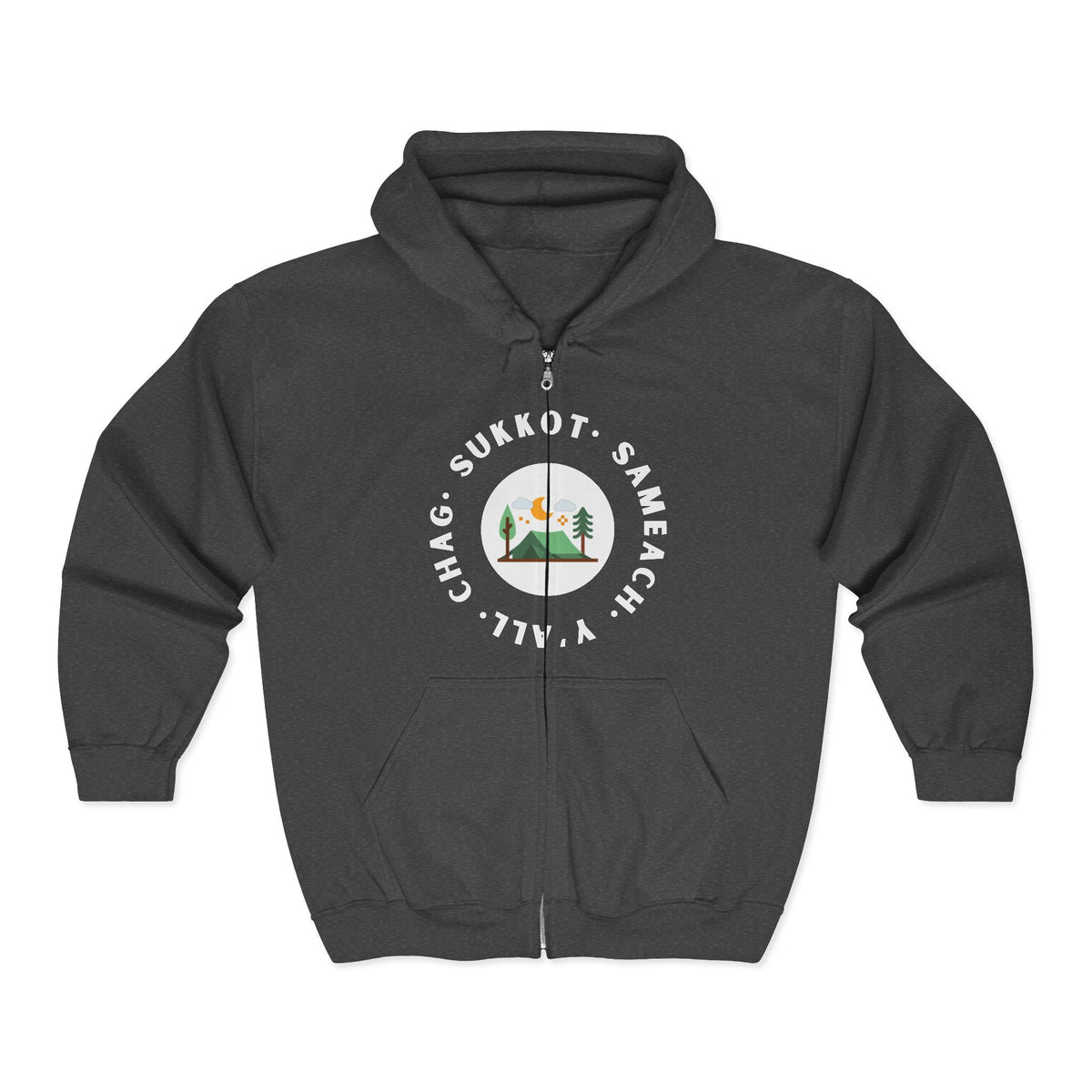 Chag Sukkot Unisex Heavy Blend™ Full Zip Hooded Sweatshirt