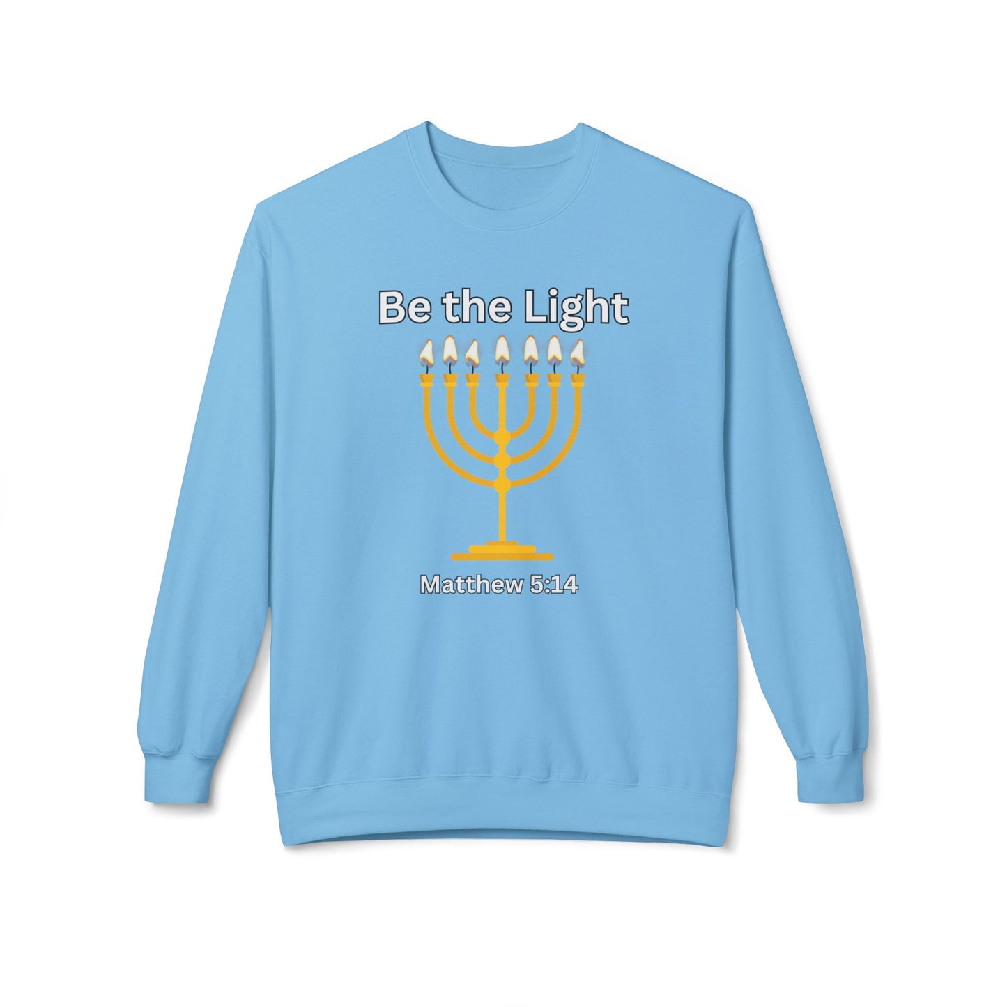 Be The Light Unisex Midweight Softstyle Fleece Crewneck Sweatshirt