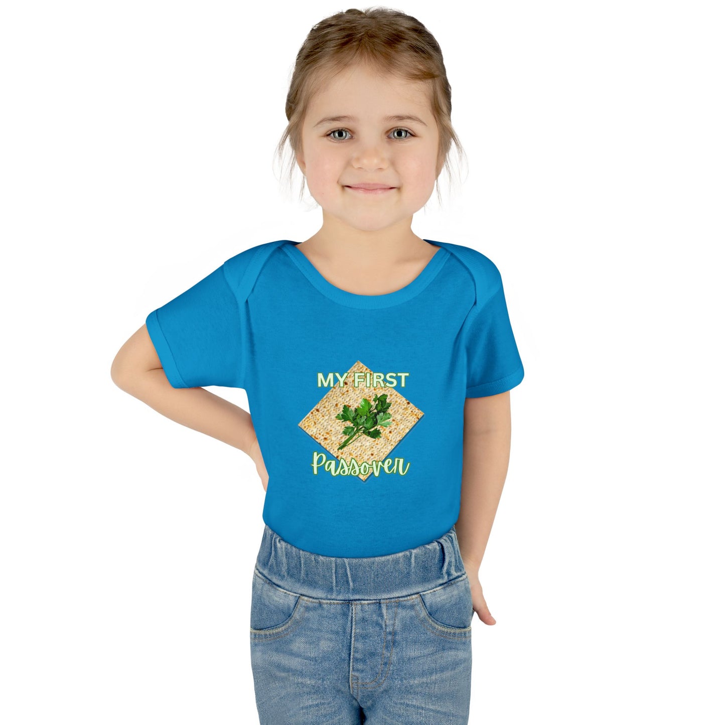 Baby Bodysuit - "My First Passover" Infant Onesie (Cute Unleavened Bread Lover Gift)