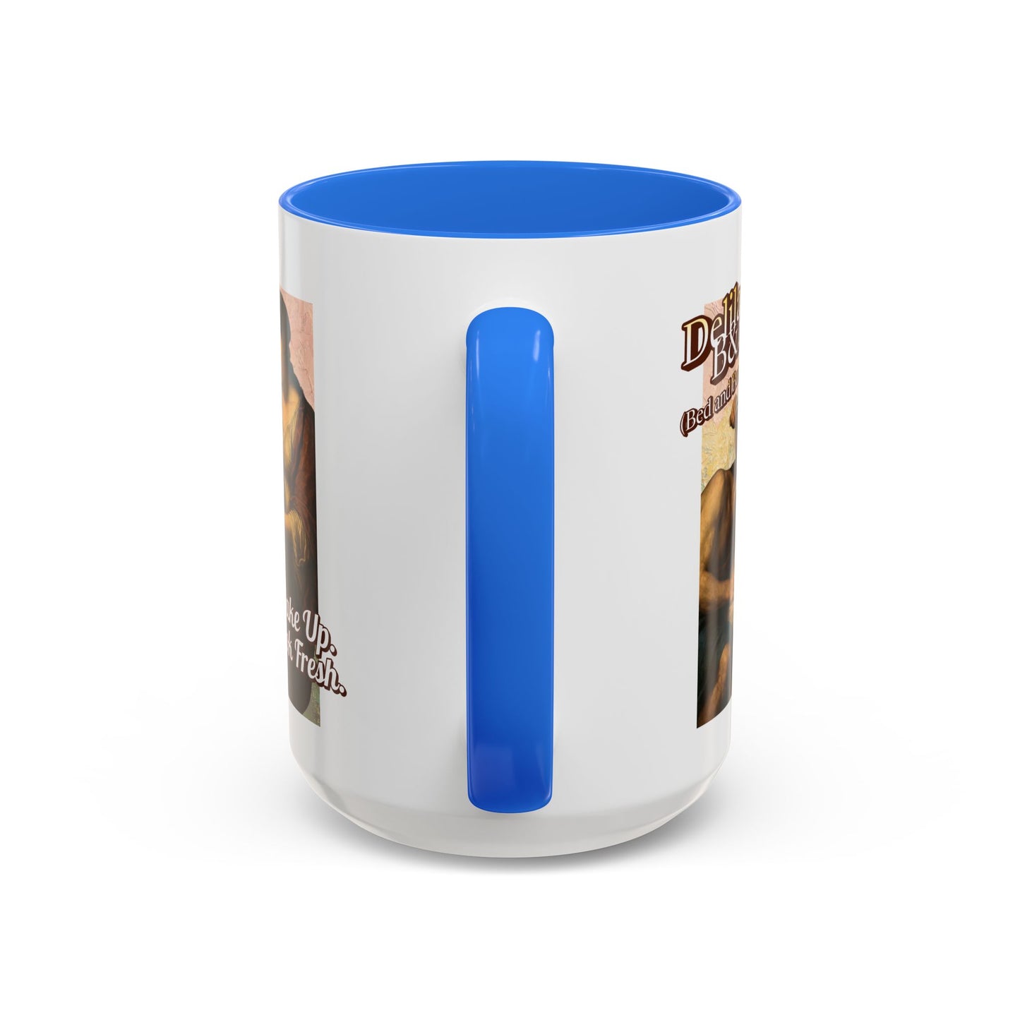 Funny Vintage Sampson Delilah's B&B Coffee Mug Bible Humor